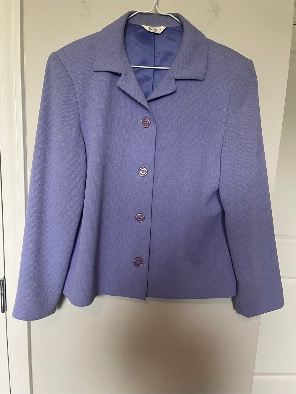 Women's Lavender Single-Breasted Blazer